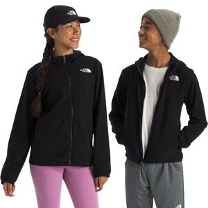 NWT The North Face Kids Black Glacier Full Zip Hooded Jacket